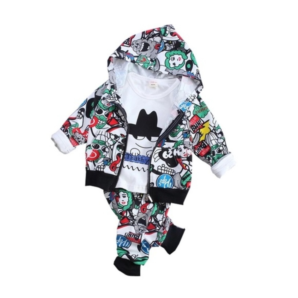 Boys Comic Style Three Piece Jumsuit Last ONE!